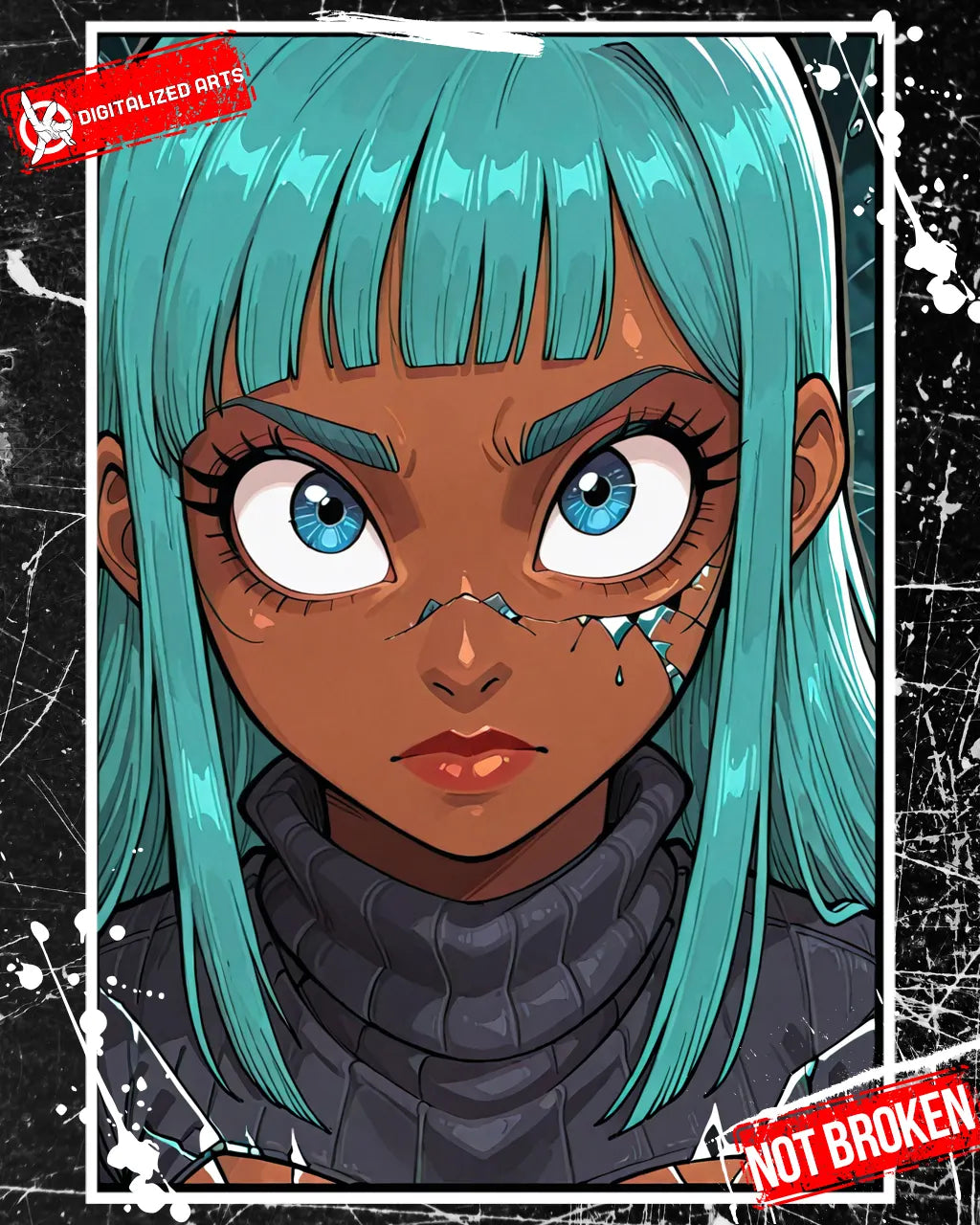 DANotBroken-1.0 - Shattered Glass Frame & Expressive Anime Portrait SDXL & Illustrious XL LoRA Suite