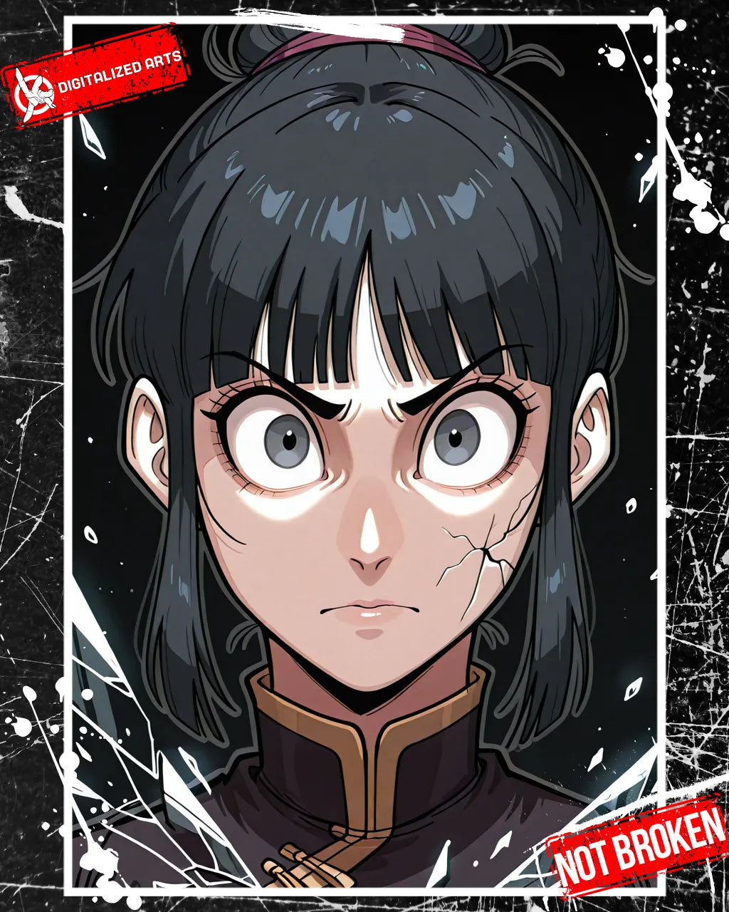 DANotBroken-1.0 - Shattered Glass Frame & Expressive Anime Portrait SDXL & Illustrious XL LoRA Suite