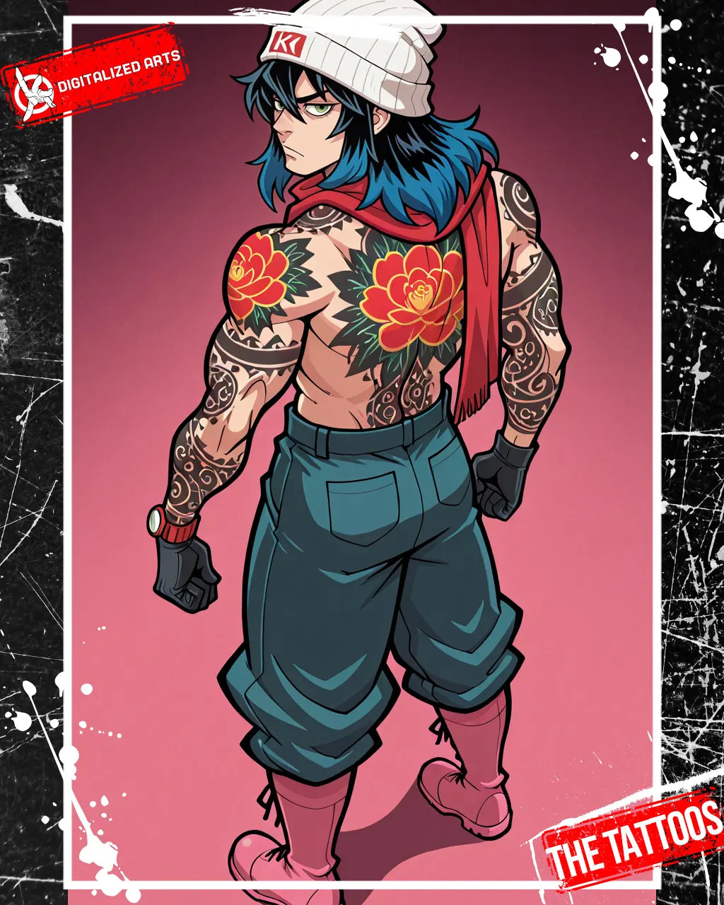 DATheTattooXL-1.0 - Full Back Japanese Irezumi & Stylized Anime Body Art SDXL & Illustrious XL LoRA Suite