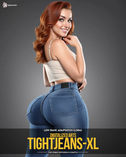 DigitalizedArtsTightJeans - Specialized Denim Wardrobe & Figure Fit Utility LoRA