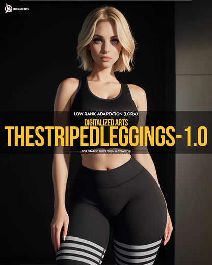 DigitalizedArts StripedLeggings - Professional Apparel & Pattern Overlay LoRA