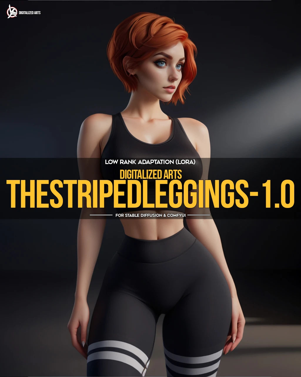DigitalizedArts StripedLeggings - Professional Apparel & Pattern Overlay LoRA