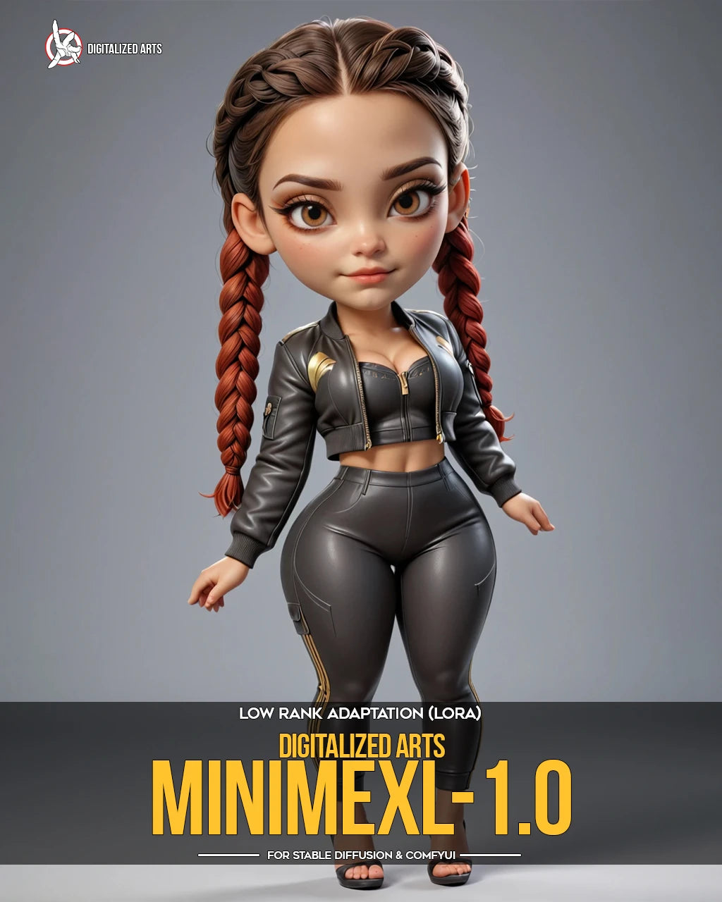 Digitalized Arts MiniMe - Pack de LoRA de Personnages Stylisés Chibi et Miniatures 3D Professionnels