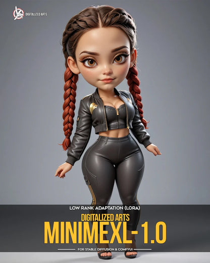 Digitalized Arts MiniMe - Pack de LoRA de Personnages Stylisés Chibi et Miniatures 3D Professionnels