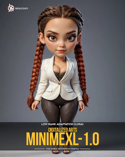 Digitalized Arts MiniMe - Pack de LoRA de Personnages Stylisés Chibi et Miniatures 3D Professionnels