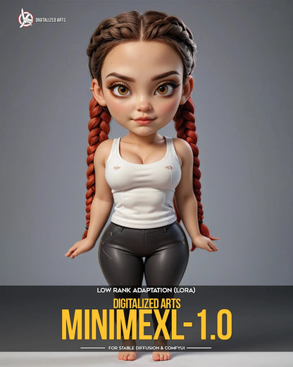 Digitalized Arts MiniMe - Pack de LoRA de Personnages Stylisés Chibi et Miniatures 3D Professionnels