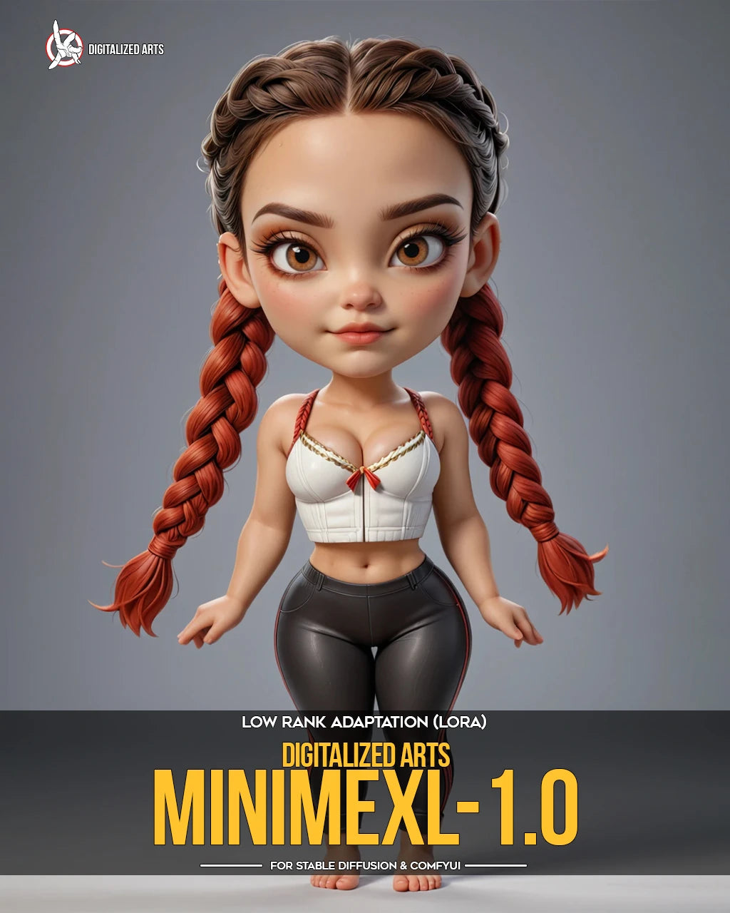 Digitalized Arts MiniMe - Pack de LoRA de Personnages Stylisés Chibi et Miniatures 3D Professionnels