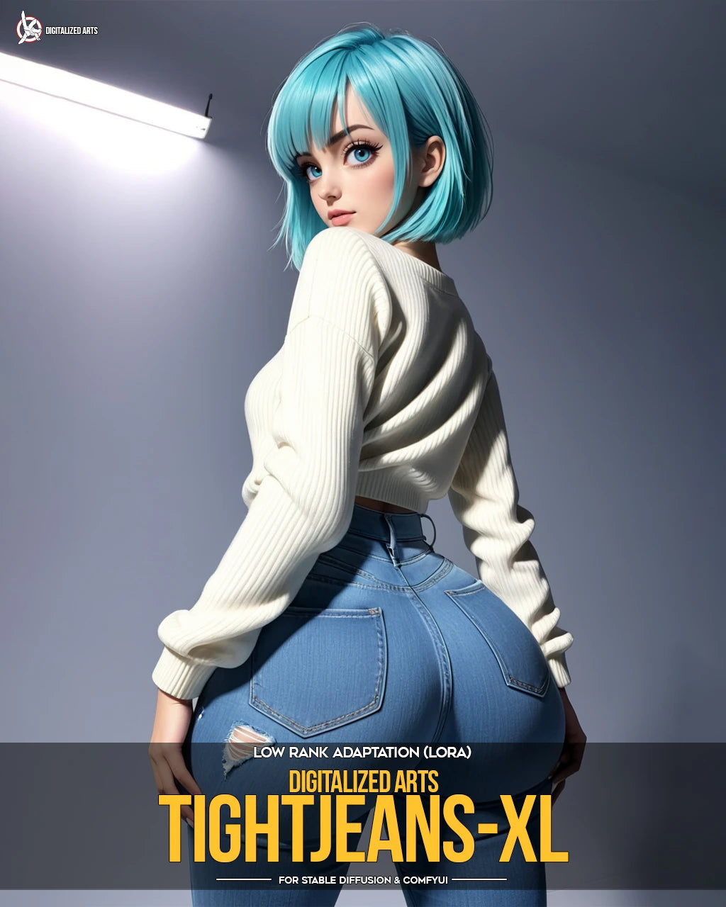 DigitalizedArtsTightJeans - Specialized Denim Wardrobe & Figure Fit Utility LoRA