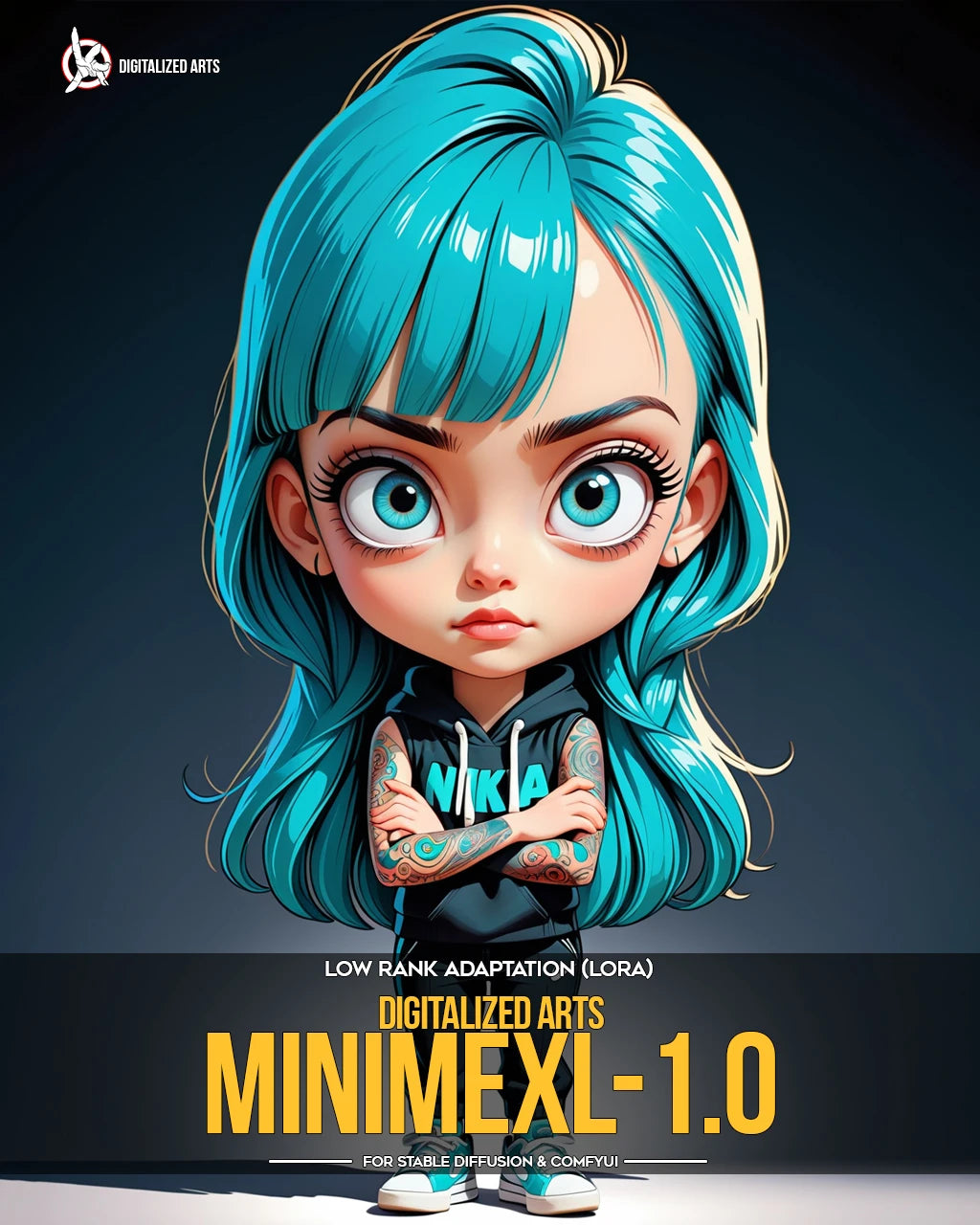 Digitalized Arts MiniMe - Pack de LoRA de Personnages Stylisés Chibi et Miniatures 3D Professionnels