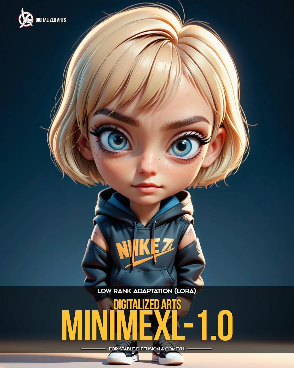 Digitalized Arts MiniMe - Pack de LoRA de Personnages Stylisés Chibi et Miniatures 3D Professionnels