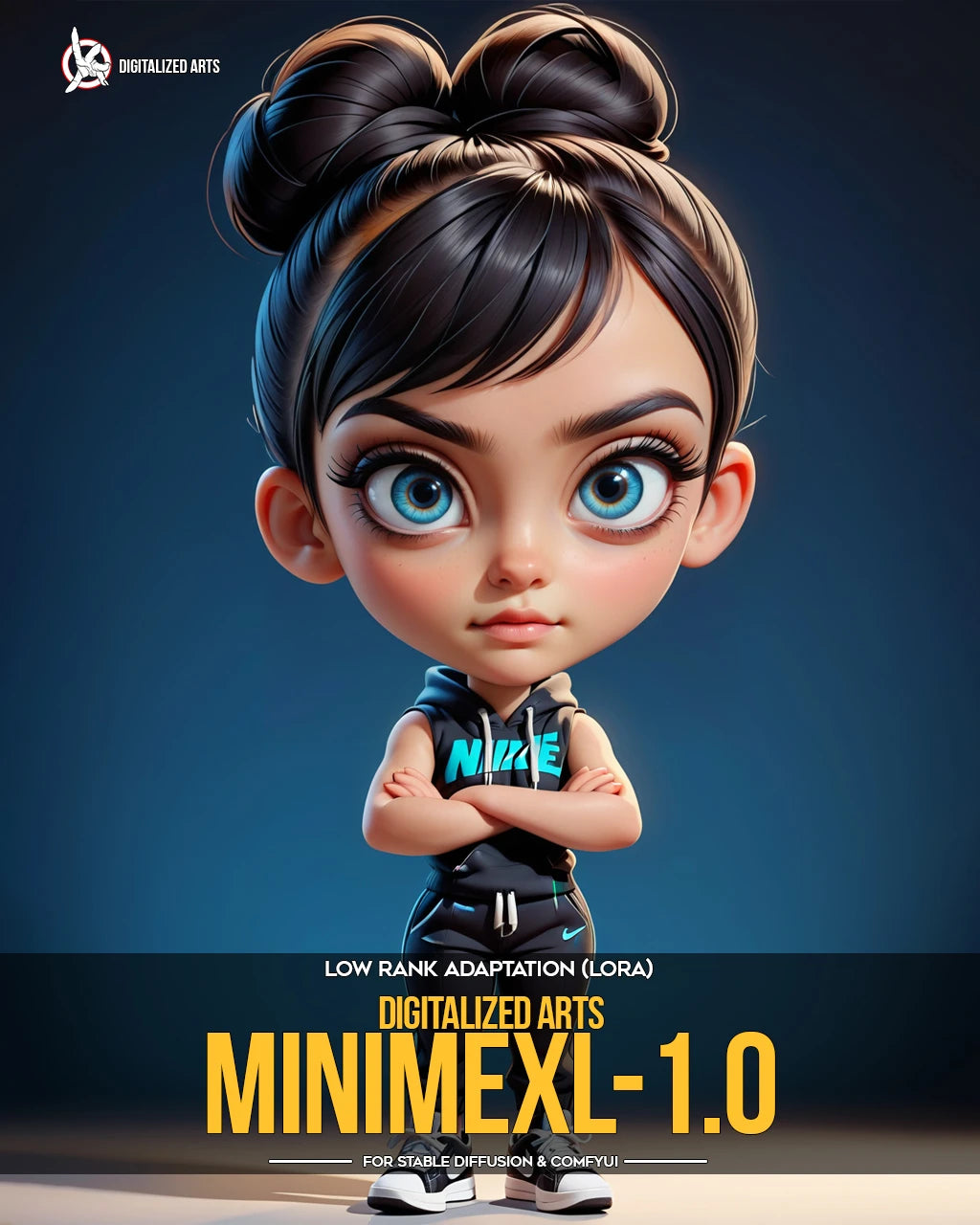 Digitalized Arts MiniMe - Pack de LoRA de Personnages Stylisés Chibi et Miniatures 3D Professionnels