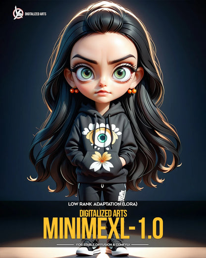 Digitalized Arts MiniMe - Pack de LoRA de Personnages Stylisés Chibi et Miniatures 3D Professionnels