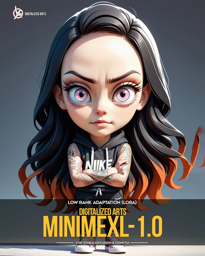 Digitalized Arts MiniMe - Pack de LoRA de Personnages Stylisés Chibi et Miniatures 3D Professionnels