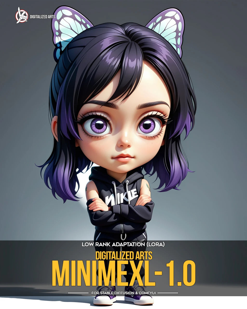 Digitalized Arts MiniMe - Pack de LoRA de Personnages Stylisés Chibi et Miniatures 3D Professionnels