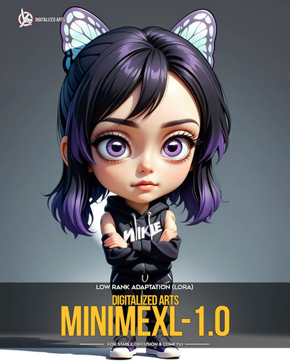 Digitalized Arts MiniMe - Pack de LoRA de Personnages Stylisés Chibi et Miniatures 3D Professionnels
