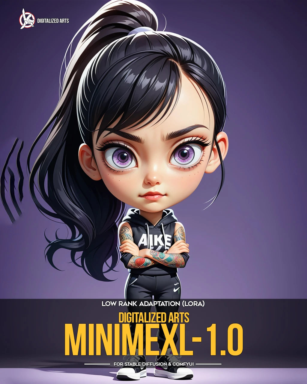 Digitalized Arts MiniMe - Pack de LoRA de Personnages Stylisés Chibi et Miniatures 3D Professionnels
