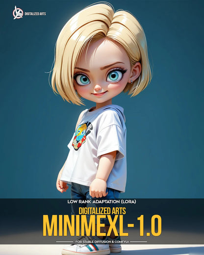 Digitalized Arts MiniMe - Pack de LoRA de Personnages Stylisés Chibi et Miniatures 3D Professionnels