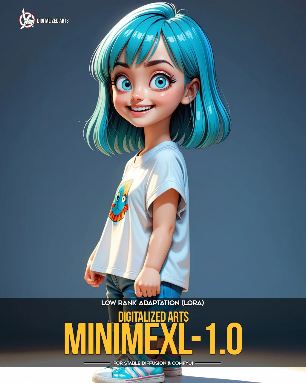 Digitalized Arts MiniMe - Pack de LoRA de Personnages Stylisés Chibi et Miniatures 3D Professionnels