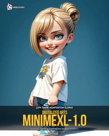 Digitalized Arts MiniMe - Pack de LoRA de Personnages Stylisés Chibi et Miniatures 3D Professionnels