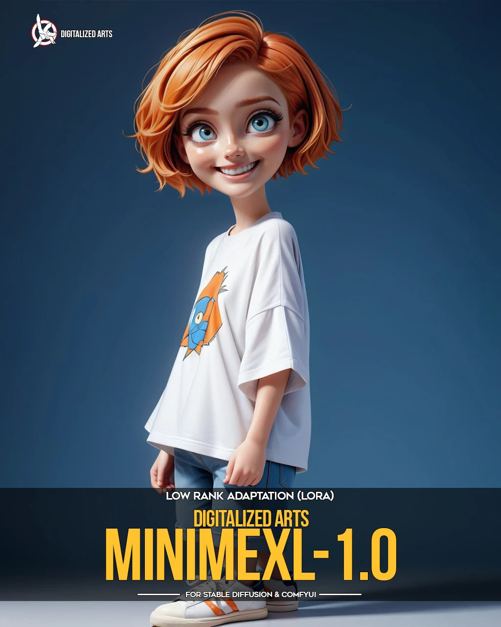 Digitalized Arts MiniMe - Pack de LoRA de Personnages Stylisés Chibi et Miniatures 3D Professionnels