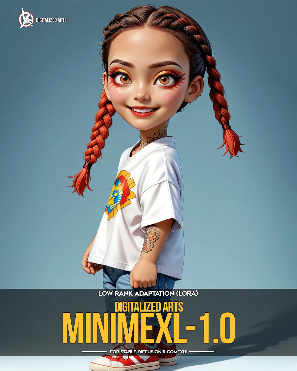 Digitalized Arts MiniMe - Pack de LoRA de Personnages Stylisés Chibi et Miniatures 3D Professionnels