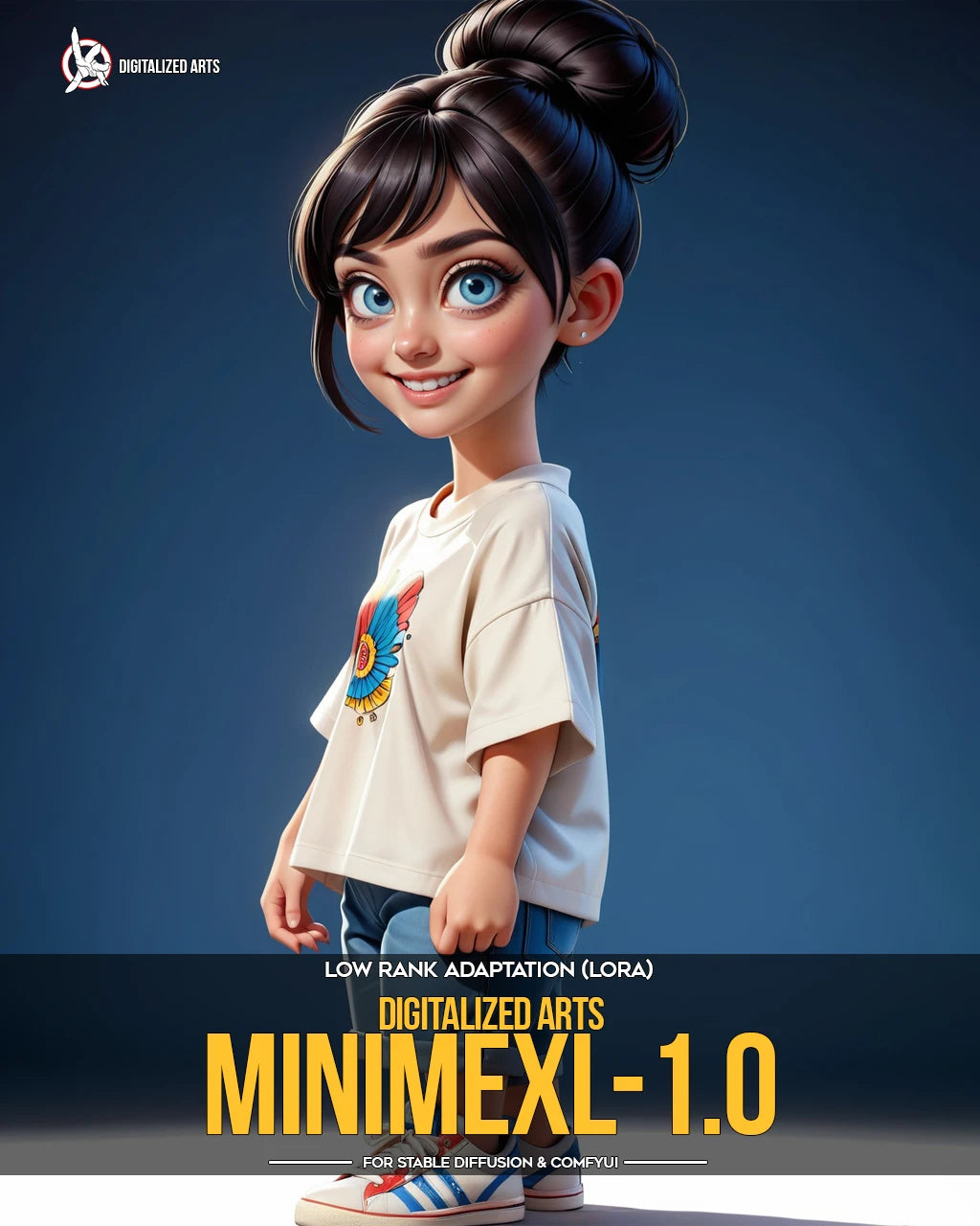 Digitalized Arts MiniMe - Pack de LoRA de Personnages Stylisés Chibi et Miniatures 3D Professionnels