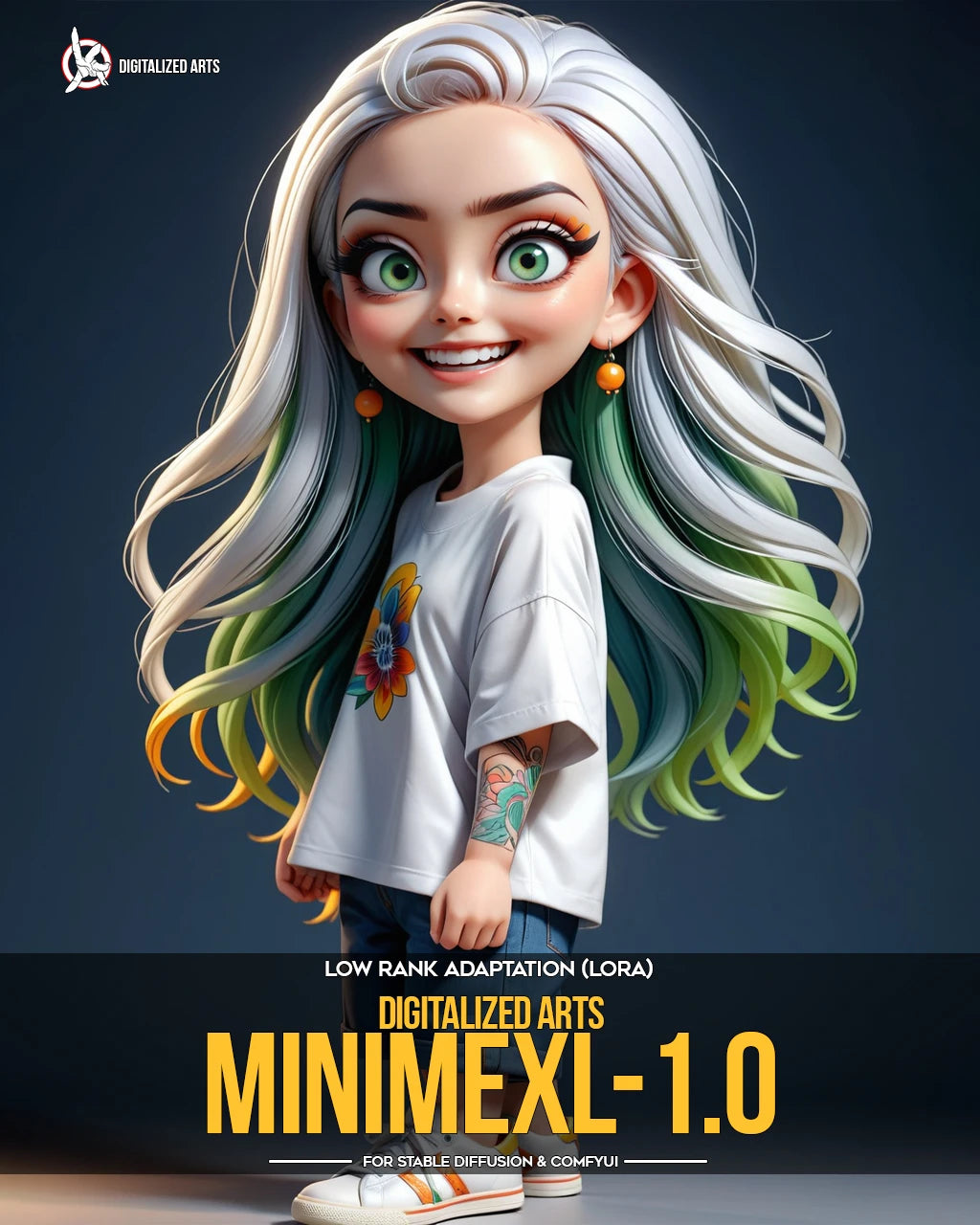 Digitalized Arts MiniMe - Pack de LoRA de Personnages Stylisés Chibi et Miniatures 3D Professionnels