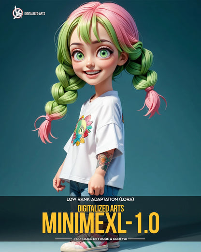 Digitalized Arts MiniMe - Pack de LoRA de Personnages Stylisés Chibi et Miniatures 3D Professionnels