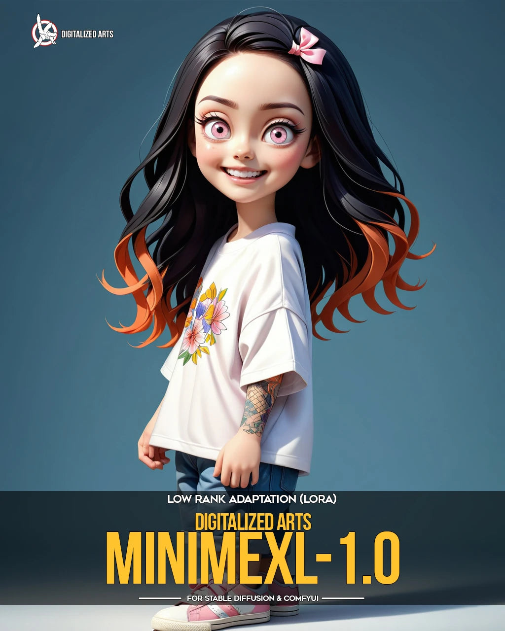 Digitalized Arts MiniMe - Pack de LoRA de Personnages Stylisés Chibi et Miniatures 3D Professionnels