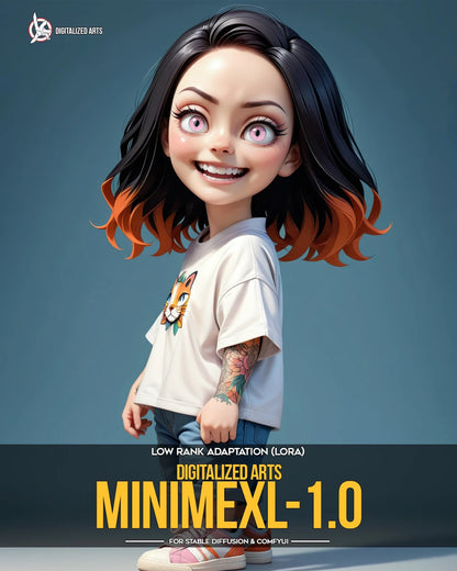 Digitalized Arts MiniMe - Pack de LoRA de Personnages Stylisés Chibi et Miniatures 3D Professionnels