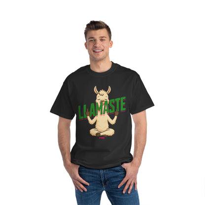 Funny Oversized T-Shirt Print – Yoga Llama Graphic Tee for Men & Women