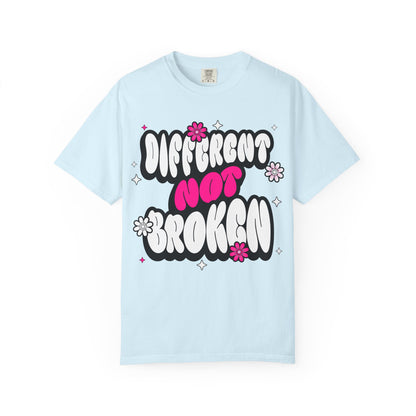 FPD - Different Not Broken Retro Groovy Shirt | Neurodiversity Acceptance & Mental Health Support Tee