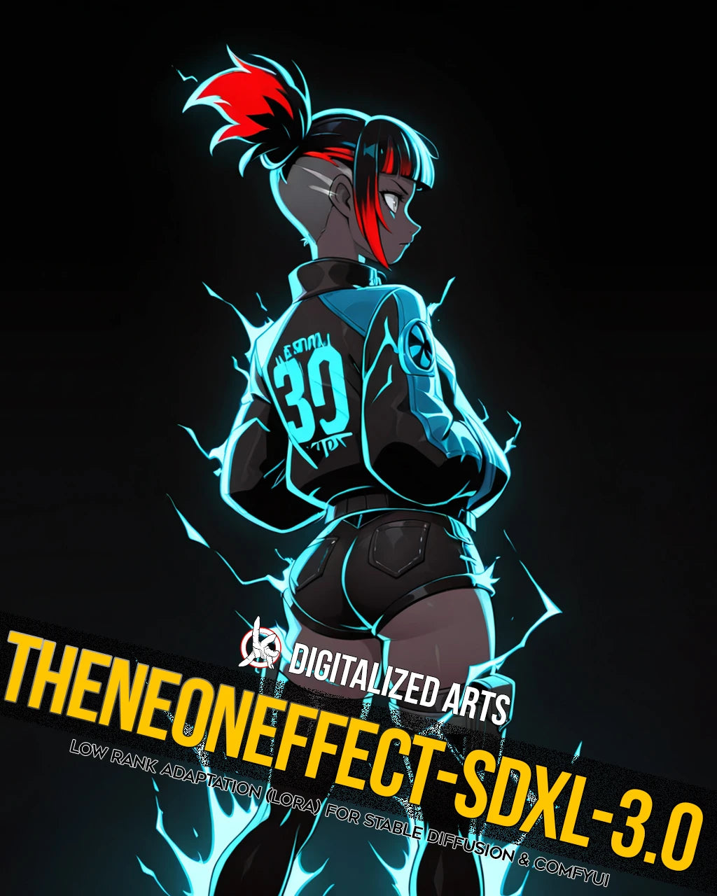 DigitalizedArtsTheNeonEffect - Cyberpunk Glow & Luminescent Lighting LoRA Pack