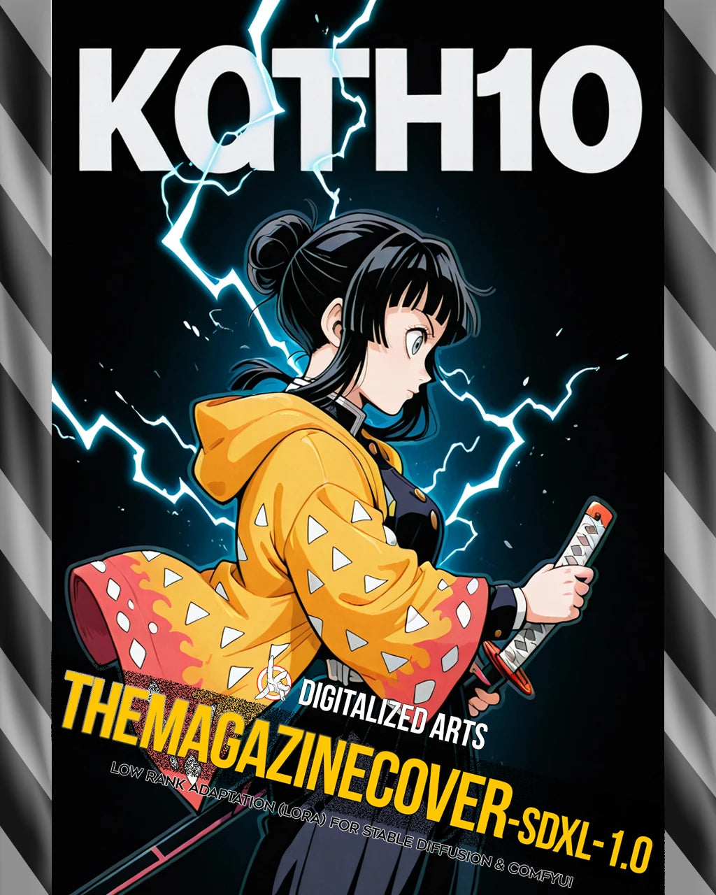DigitalizedArts MagazineCover - Urban Anime & Streetwear Poster LoRA