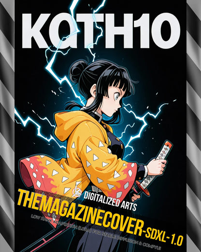 DigitalizedArts MagazineCover - Urban Anime & Streetwear Poster LoRA