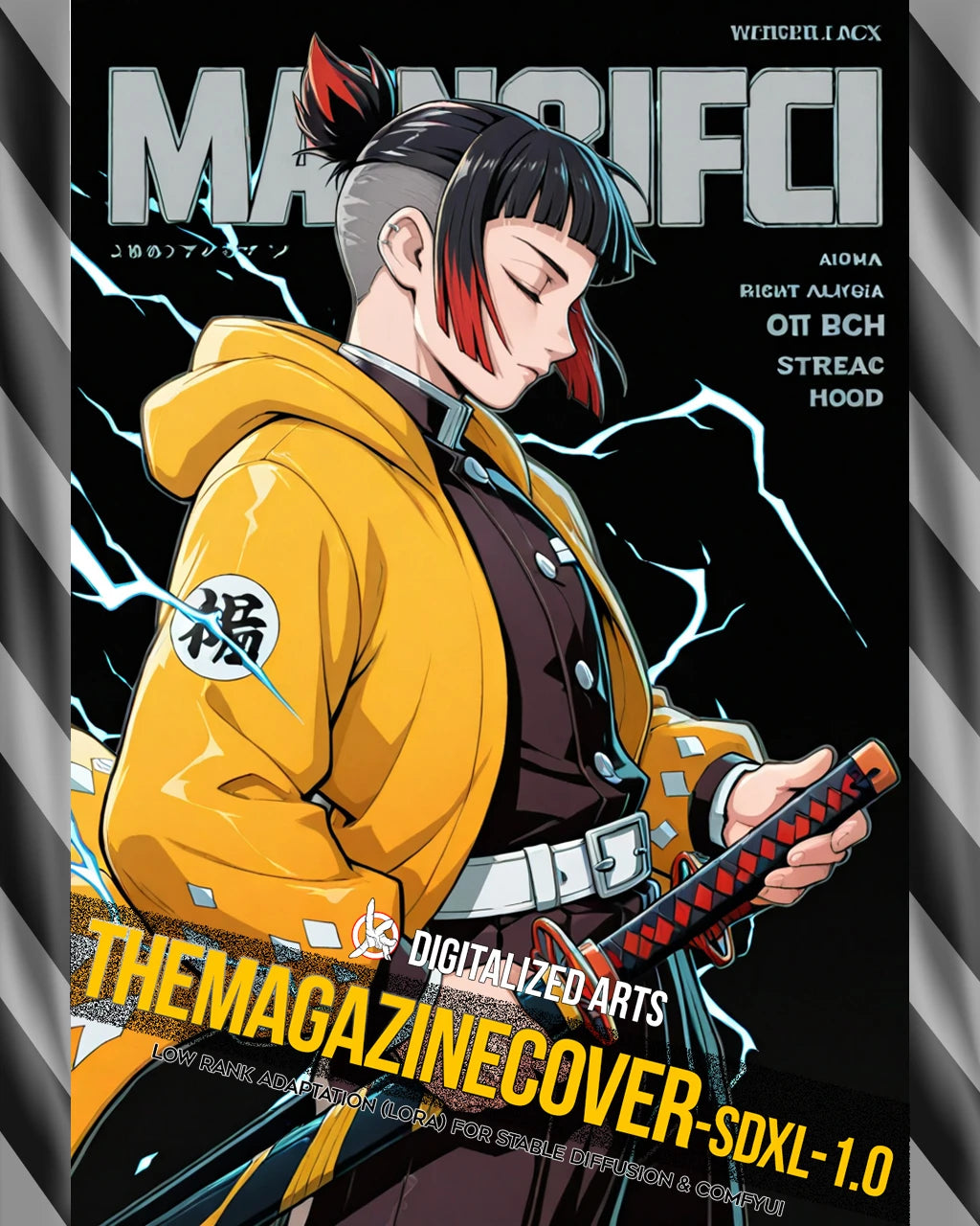 DigitalizedArts MagazineCover - Urban Anime & Streetwear Poster LoRA