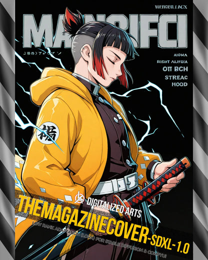 DigitalizedArts MagazineCover - Urban Anime & Streetwear Poster LoRA