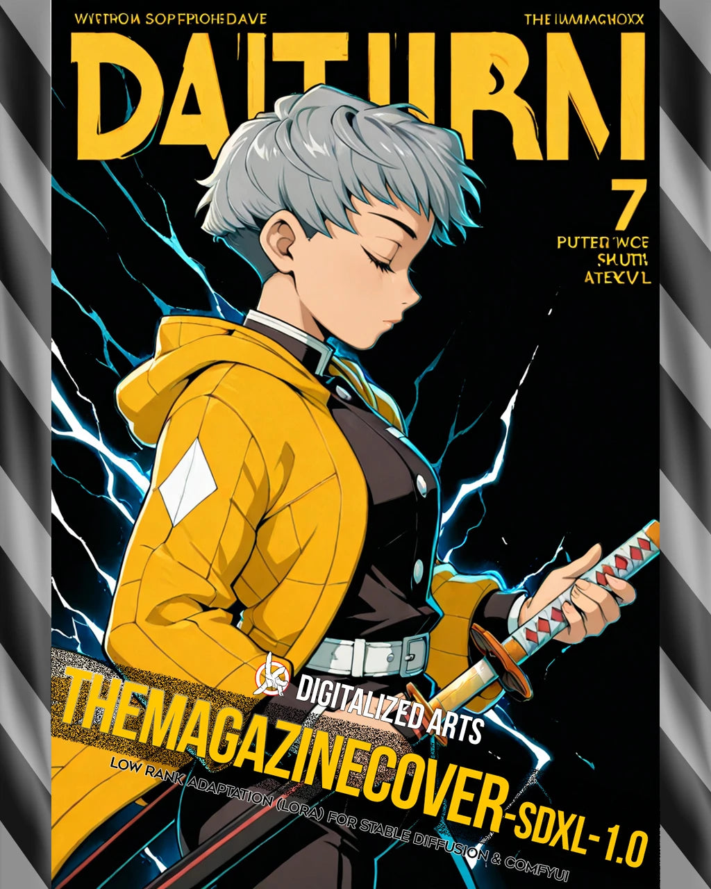 DigitalizedArts MagazineCover - Urban Anime & Streetwear Poster LoRA