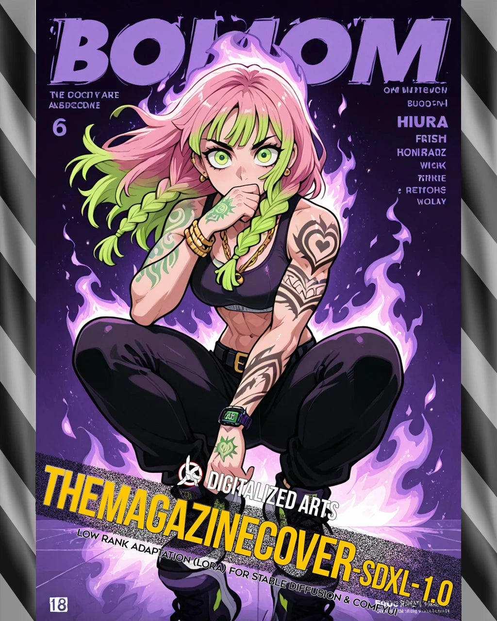 DigitalizedArts MagazineCover - Urban Anime & Streetwear Poster LoRA