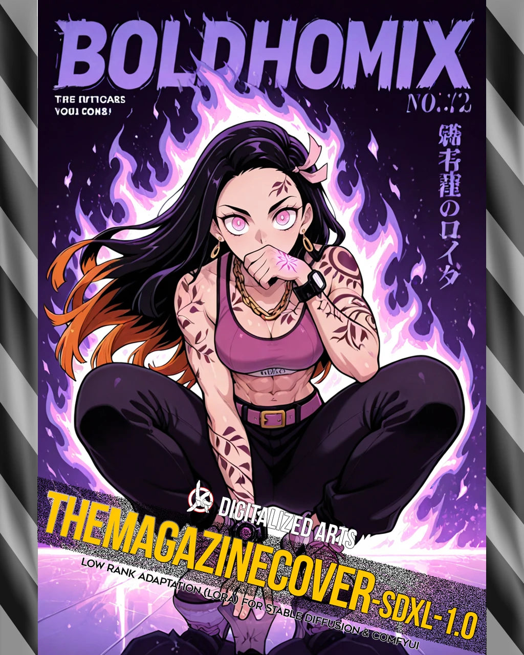 DigitalizedArts MagazineCover - Urban Anime & Streetwear Poster LoRA