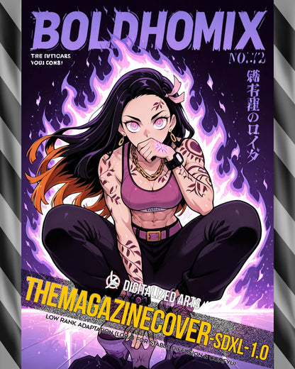 DigitalizedArts MagazineCover - Urban Anime & Streetwear Poster LoRA