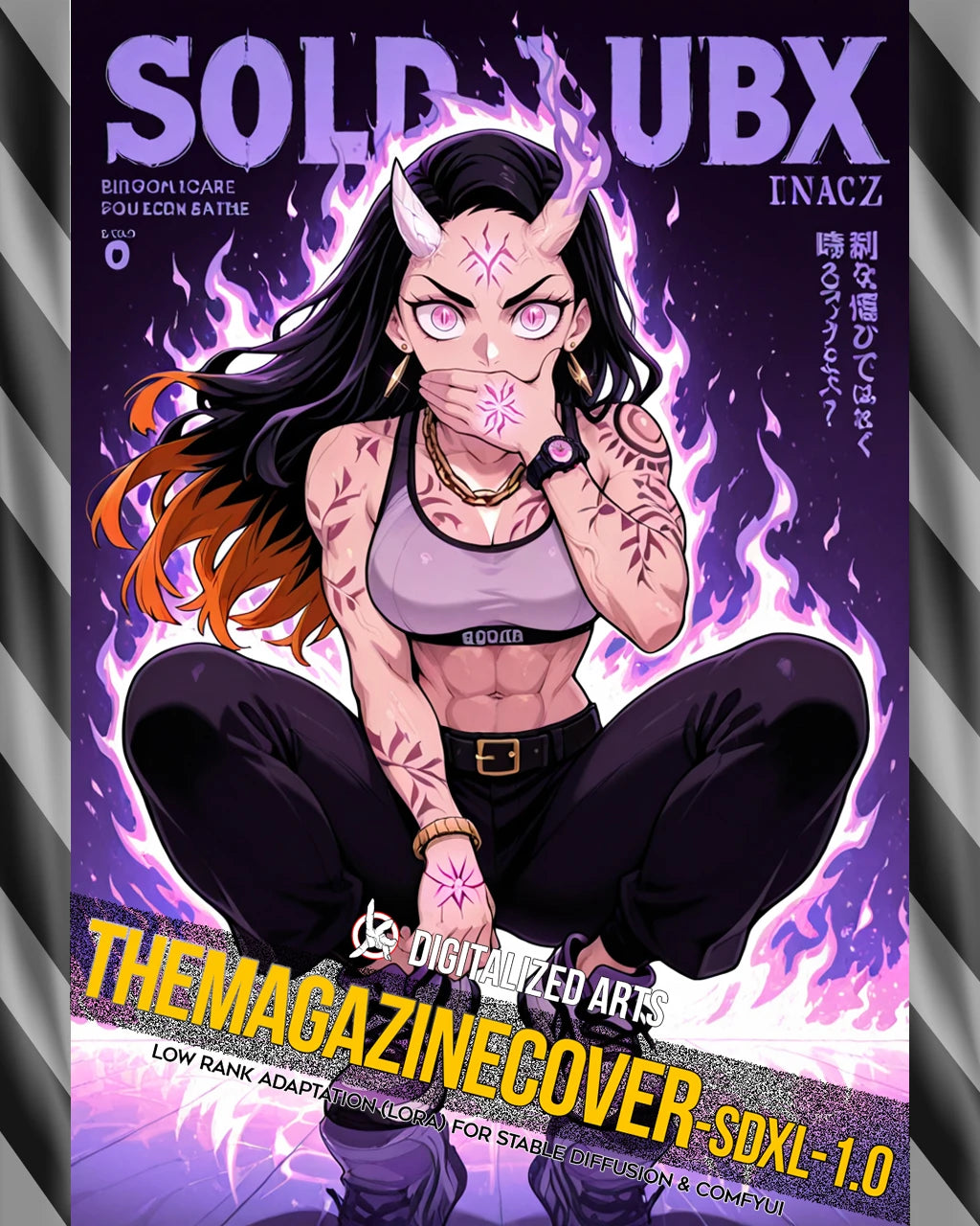 DigitalizedArts MagazineCover - Urban Anime & Streetwear Poster LoRA