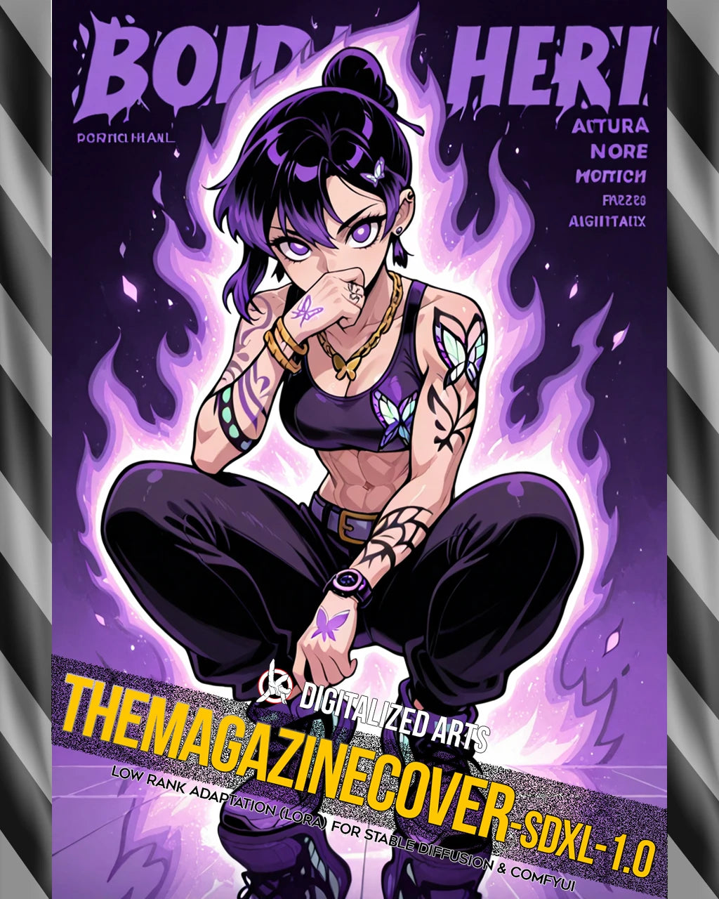 DigitalizedArts MagazineCover - Urban Anime & Streetwear Poster LoRA