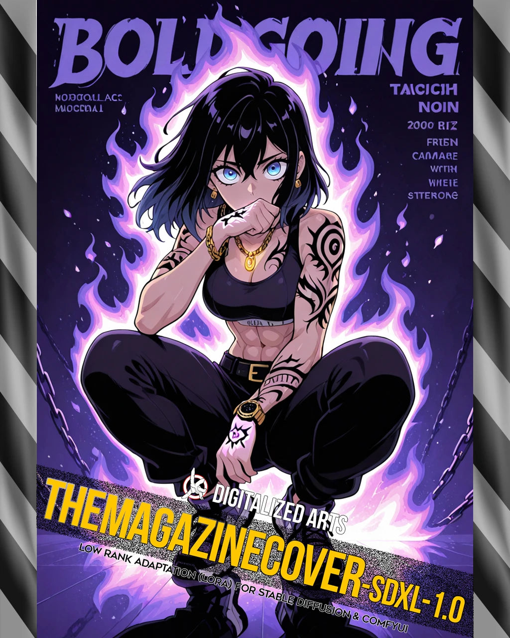 DigitalizedArts MagazineCover - Urban Anime & Streetwear Poster LoRA