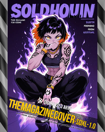 DigitalizedArts MagazineCover - Urban Anime & Streetwear Poster LoRA