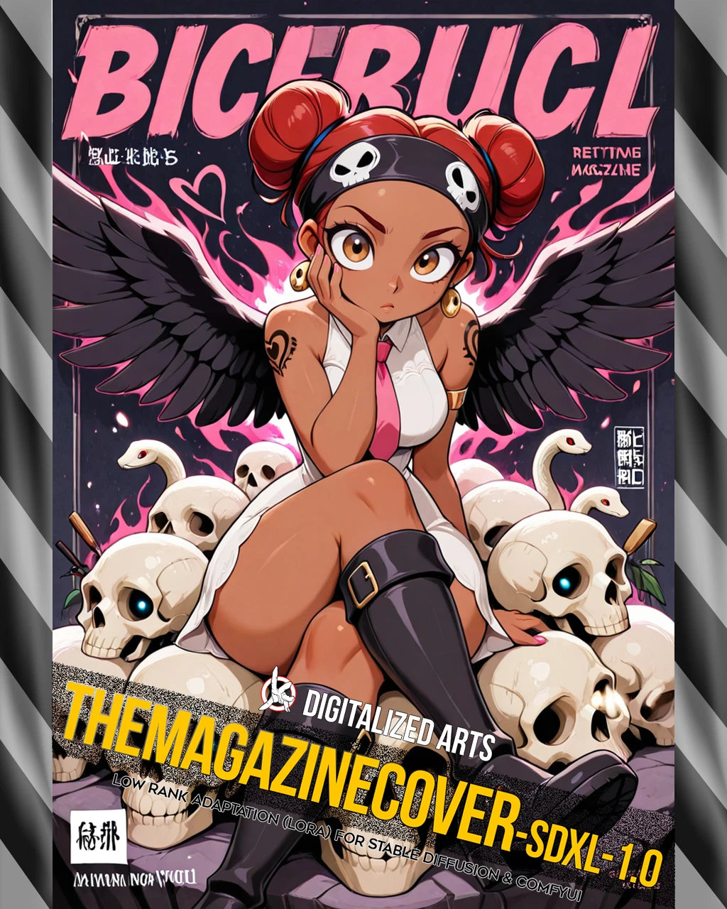 DigitalizedArts MagazineCover - Urban Anime & Streetwear Poster LoRA