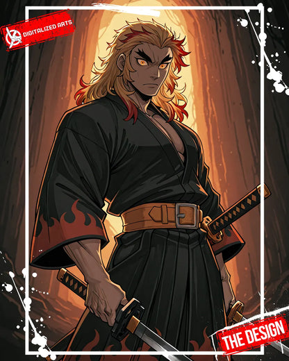 LoRA : NotRengo - Guerrier des Flammes Hyperréaliste Professionnel