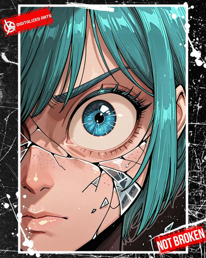 DANotBroken-1.0 - Shattered Glass Frame & Expressive Anime Portrait SDXL & Illustrious XL LoRA Suite