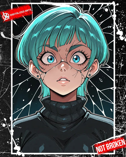 DANotBroken-1.0 - Shattered Glass Frame & Expressive Anime Portrait SDXL & Illustrious XL LoRA Suite