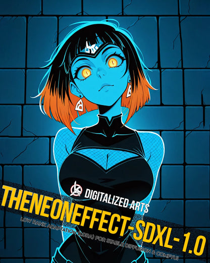 DigitalizedArtsTheNeonEffect - Cyberpunk Glow & Luminescent Lighting LoRA Pack